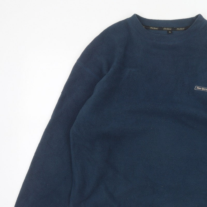 Peter Storm Men’s Blue S Fleece Pullover Crew Neck Outdoor Sweatshirt