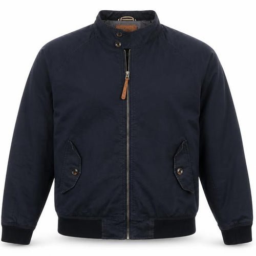 Next Men’s Blue XL Cotton Bomber Jacket Full Zip Lined