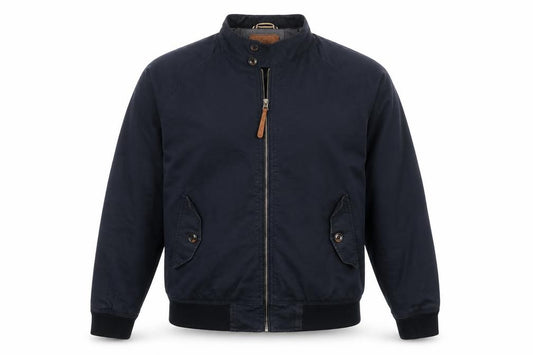Next Men’s Blue XL Cotton Bomber Jacket Full Zip Lined