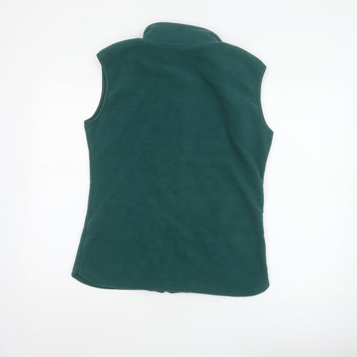 Yorkshire Racing Co Womens Green M Fleece Waistcoat Full Zip Pockets