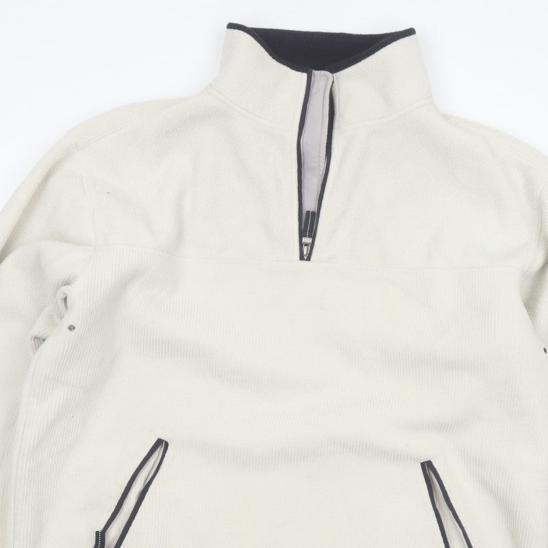 SE Active Men's Ivory XL Pullover 1/4 Zip Fleece Sweatshirt