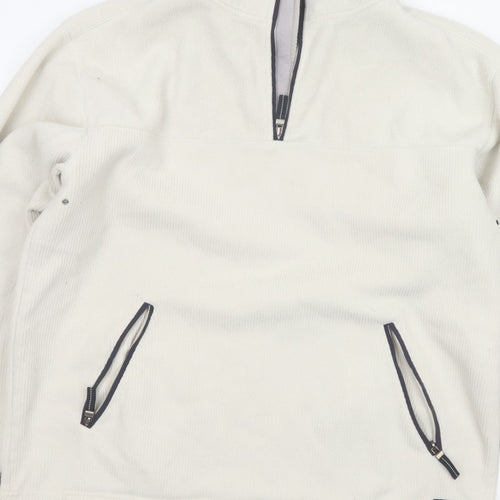 SE Active Men's Ivory XL Pullover 1/4 Zip Fleece Sweatshirt