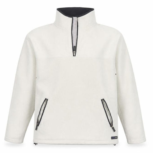 SE Active Men's Ivory XL Pullover 1/4 Zip Fleece Sweatshirt
