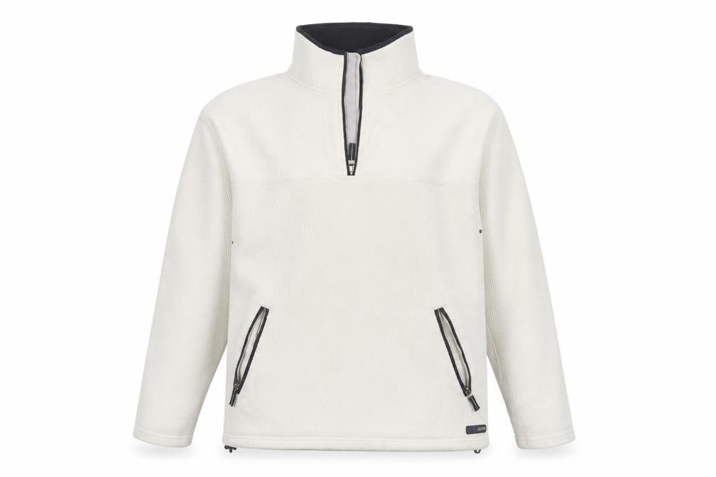 SE Active Men's Ivory XL Pullover 1/4 Zip Fleece Sweatshirt