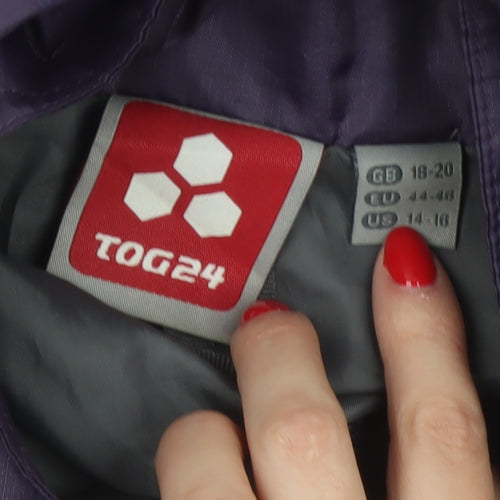 TOG24 Women’s Purple Size 20 Hooded Windbreaker Rain Jacket