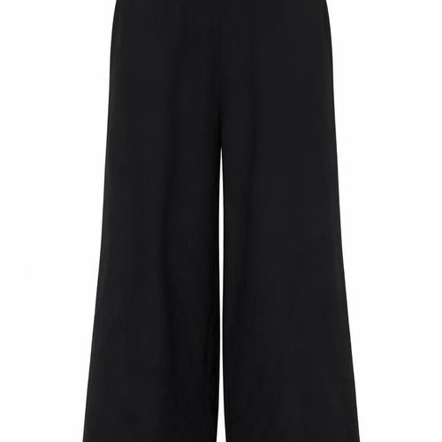 Marks & Spencer Women’s Black Size 10 Short Wide-Leg Trousers