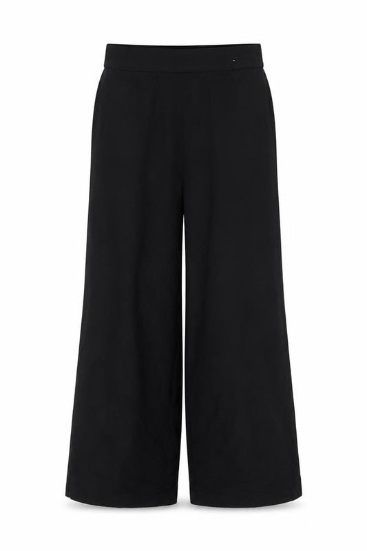 Marks & Spencer Women’s Black Size 10 Short Wide-Leg Trousers