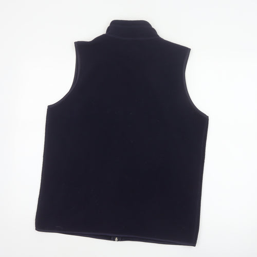 EWM Women Blue 14/16 Fleece Bodywarmer Waistcoat Full Zip Pockets