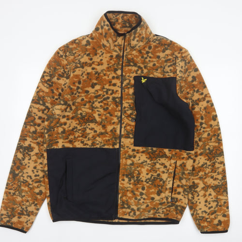 Lyle & Scott Men's Multicoloured Camo Fleece Jacket L Full Zip