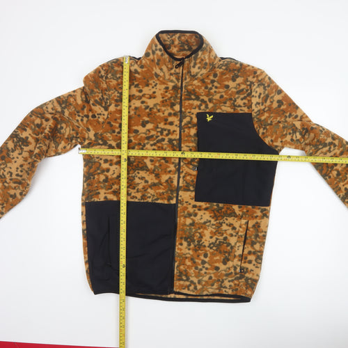 Lyle & Scott Men's Multicoloured Camo Fleece Jacket L Full Zip