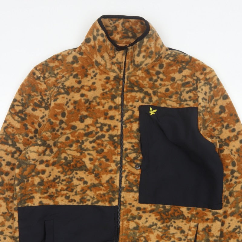 Lyle & Scott Men's Multicoloured Camo Fleece Jacket L Full Zip