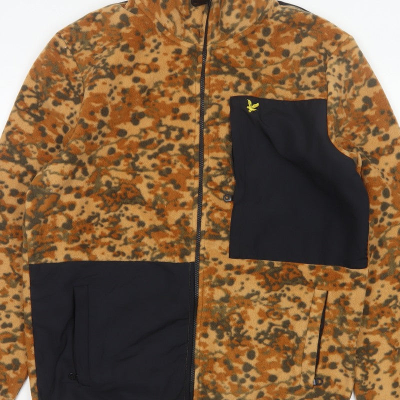 Lyle & Scott Men's Multicoloured Camo Fleece Jacket L Full Zip