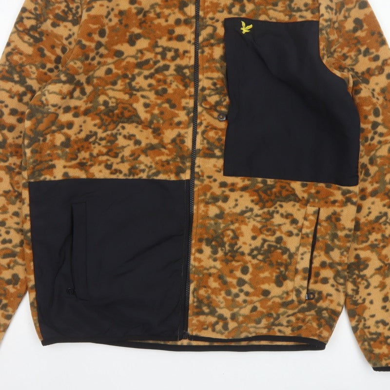 Lyle & Scott Men's Multicoloured Camo Fleece Jacket L Full Zip