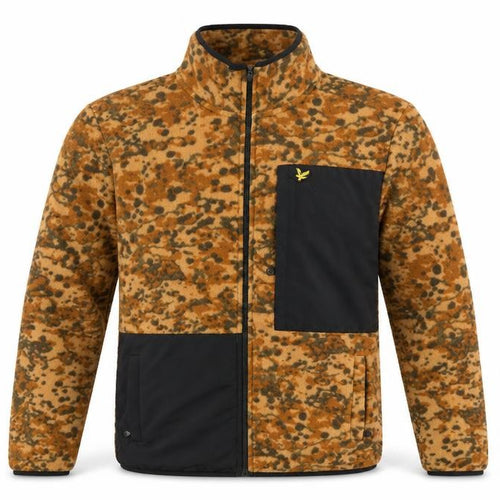 Lyle & Scott Men's Multicoloured Camo Fleece Jacket L Full Zip