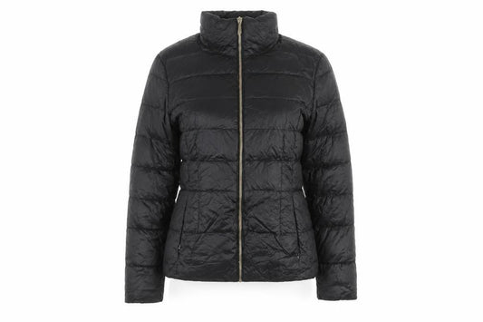 Ted Baker Women Black UK 10 Down Puffer Jacket Quilted Zipped