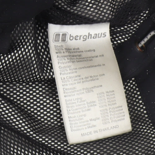Berghaus Men's Black 3XL Hooded Nylon Waterproof Rain Jacket