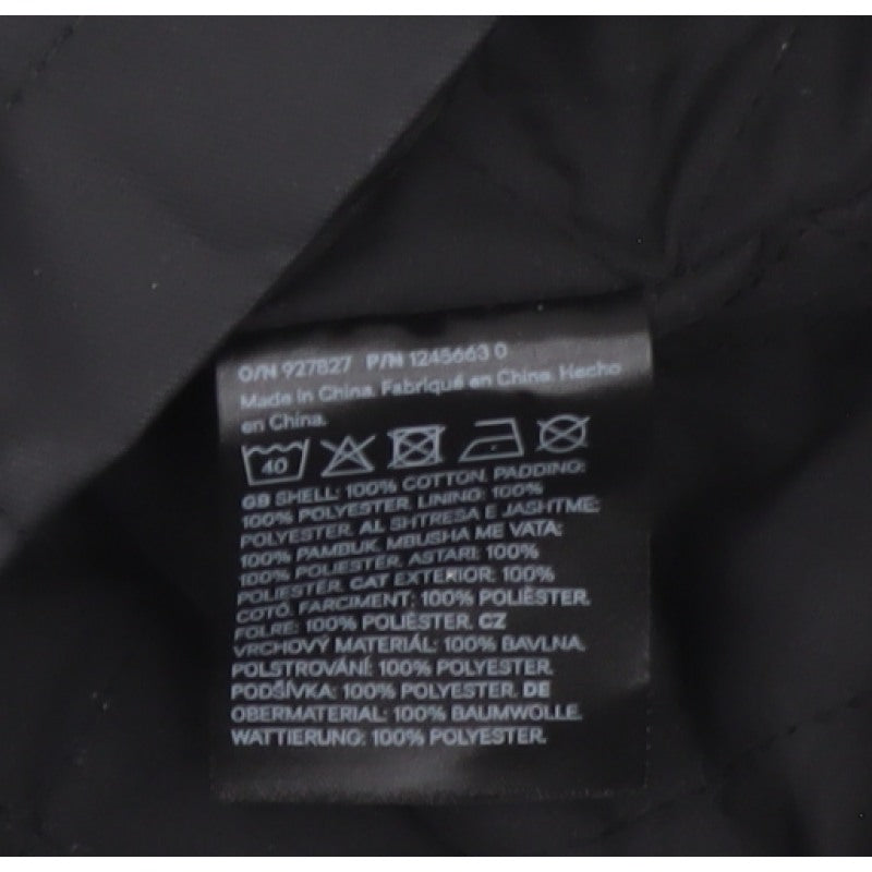 H&M Women's Black UK 12 Basic Padded Collared Utility Jacket