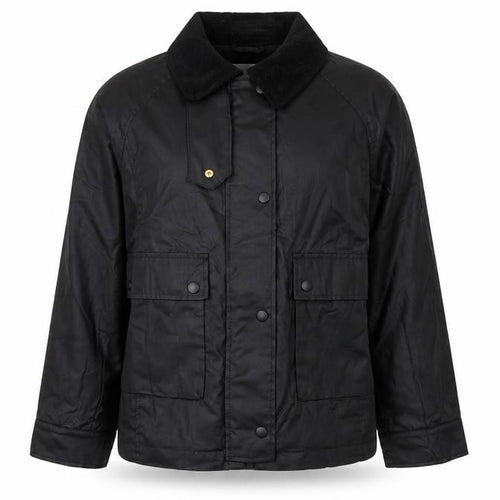 H&M Women's Black UK 12 Basic Padded Collared Utility Jacket