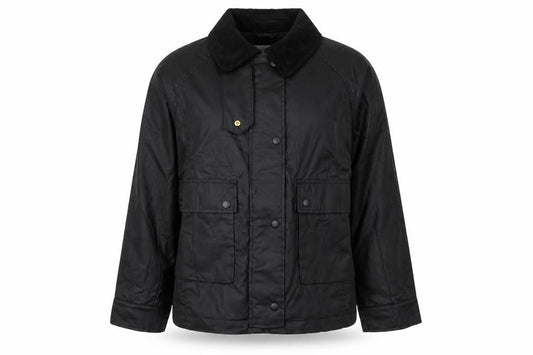 H&M Women's Black UK 12 Basic Padded Collared Utility Jacket