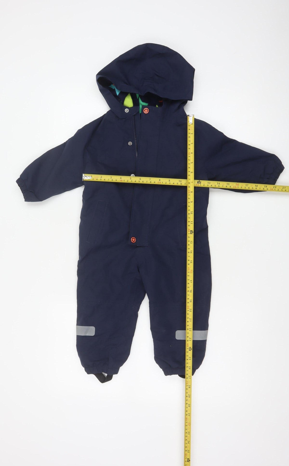 F&F Unisex Baby Navy 12-18 Months Hooded Padded Ski Snowsuit