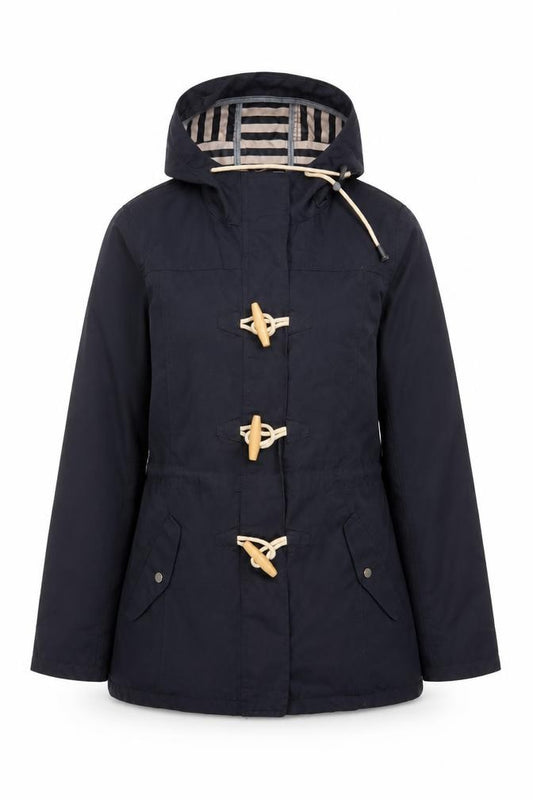 Fat Face Women’s Blue UK 10 Hooded Duffle Parka Jacket