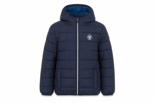 Studio Boys Blue 7-8 Years Hooded Puffer Jacket Quilted Fleece Lined