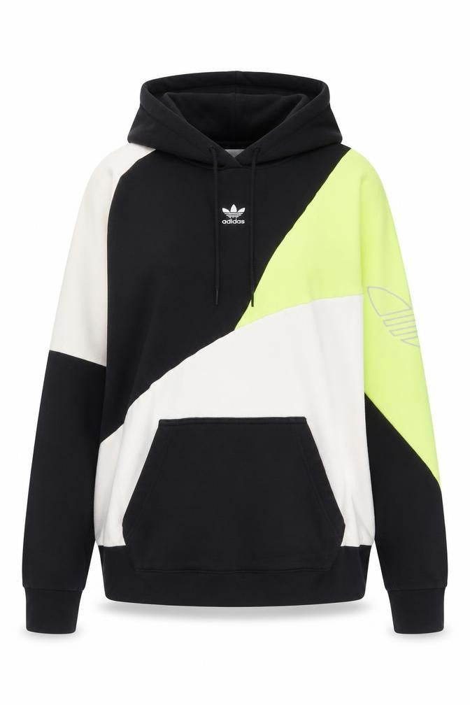 Adidas Originals Women’s Multicoloured UK 4 Colourblock Pullover Hoodie