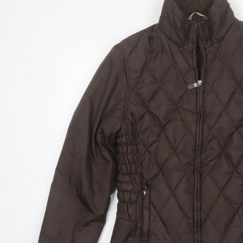 George Women’s Brown UK 12 Quilted Padded Zip Jacket