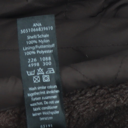 George Women’s Brown UK 12 Quilted Padded Zip Jacket