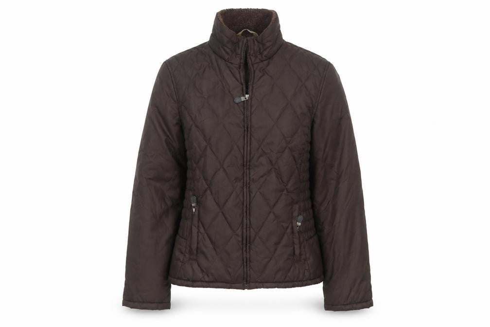George Women’s Brown UK 12 Quilted Padded Zip Jacket