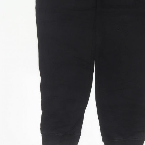 Barbour Boys Black Jogger Trousers 14-15 Years Cotton Blend Logo