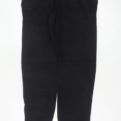 Barbour Boys Black Jogger Trousers 14-15 Years Cotton Blend Logo