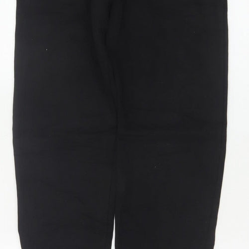 Barbour Boys Black Jogger Trousers 14-15 Years Cotton Blend Logo
