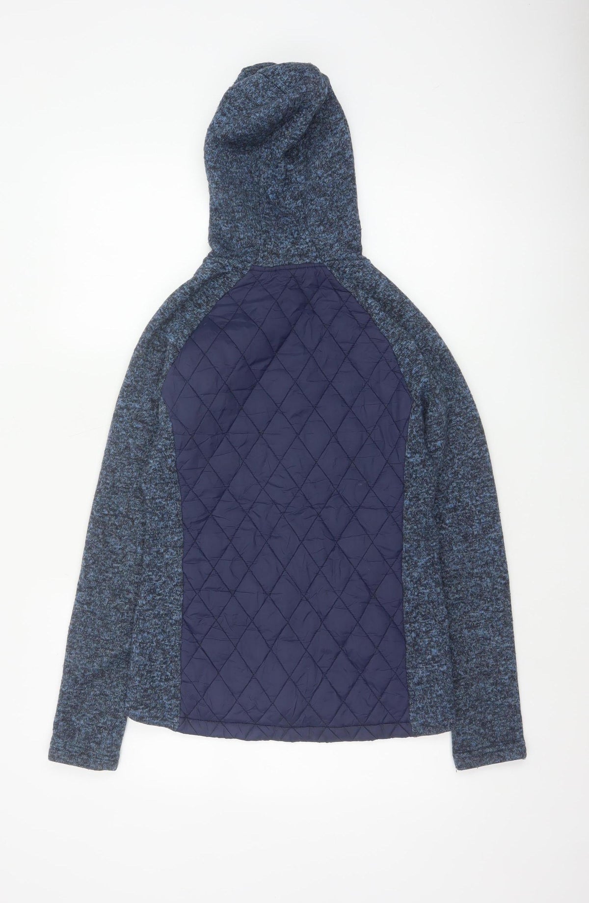 Mountain Warehouse Women Blue UK 10 Full Zip Hooded Quilted Hoodie