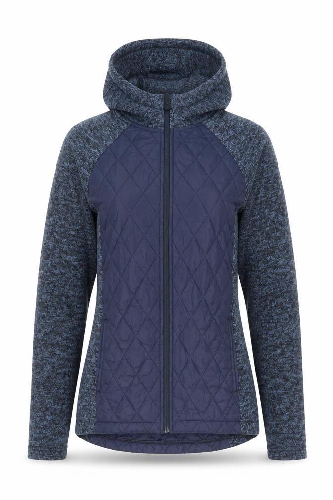 Mountain Warehouse Women Blue UK 10 Full Zip Hooded Quilted Hoodie