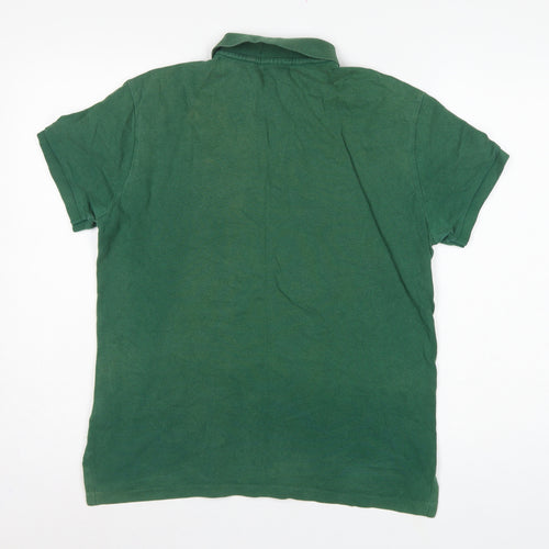 Polo Ralph Lauren Men’s Green M Slim Fit Cotton Logo Polo Shirt