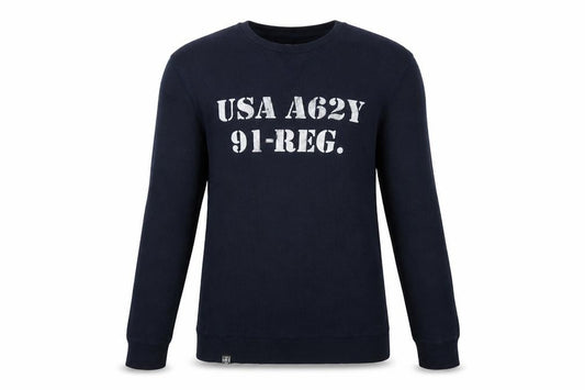 Terranova Mens Blue M USA Army Graphic Long Sleeve Pyjama Top