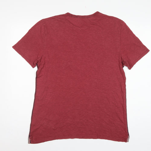 White Stuff Women Red L Basic Cotton Bicycle Graphic T-Shirt