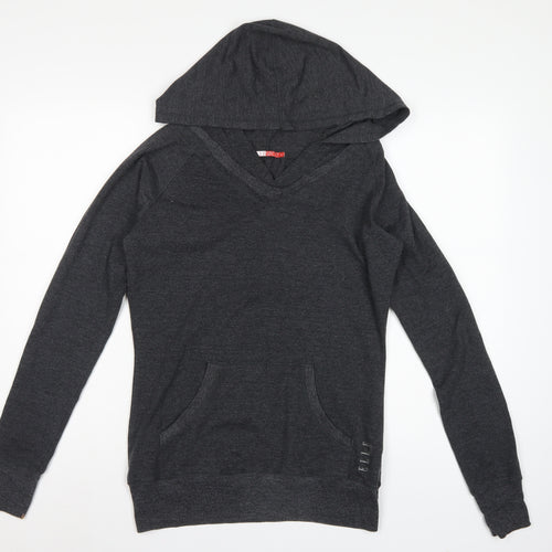 Elle Sport Women’s Grey Size 12 Pullover Hoodie V-Neck