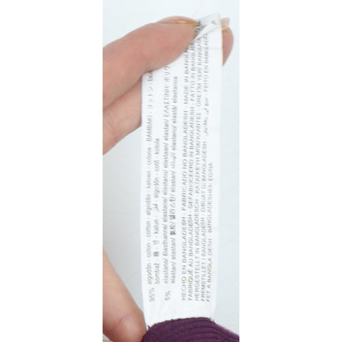 Zara Women Purple S Bodycon Midi Roll Neck Sleeveless Ribbed Dress