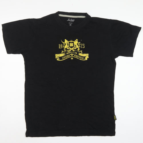Snickers Workwear Men’s Black M Classic Graphic Print Cotton T-Shirt
