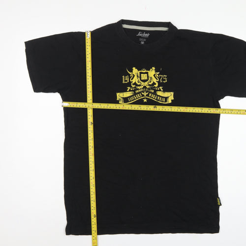 Snickers Workwear Men’s Black M Classic Graphic Print Cotton T-Shirt