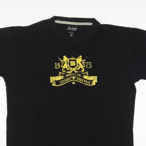 Snickers Workwear Men’s Black M Classic Graphic Print Cotton T-Shirt