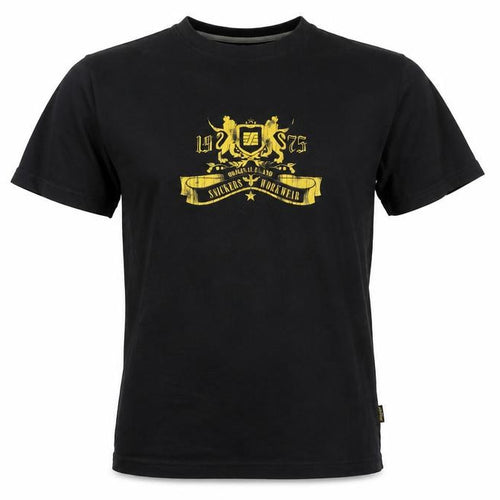 Snickers Workwear Men’s Black M Classic Graphic Print Cotton T-Shirt