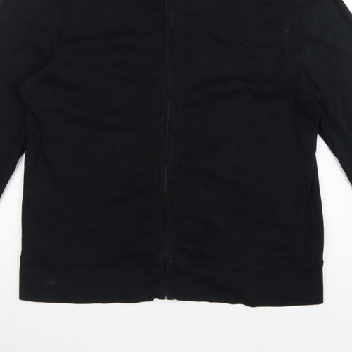 BOSS Hugo Boss Men’s Black XL Full Zip High Neck Sweatshirt