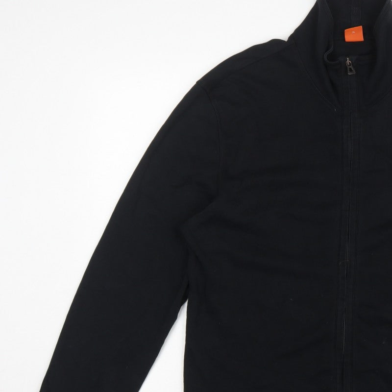 BOSS Hugo Boss Men’s Black XL Full Zip High Neck Sweatshirt