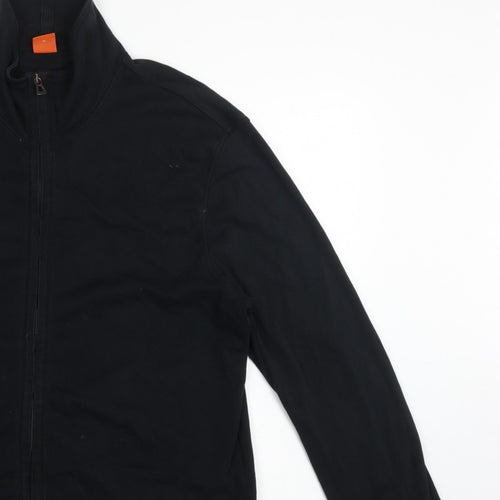 BOSS Hugo Boss Men’s Black XL Full Zip High Neck Sweatshirt