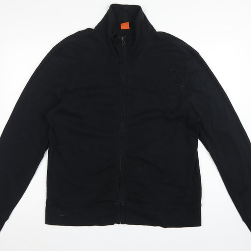 BOSS Hugo Boss Men’s Black XL Full Zip High Neck Sweatshirt