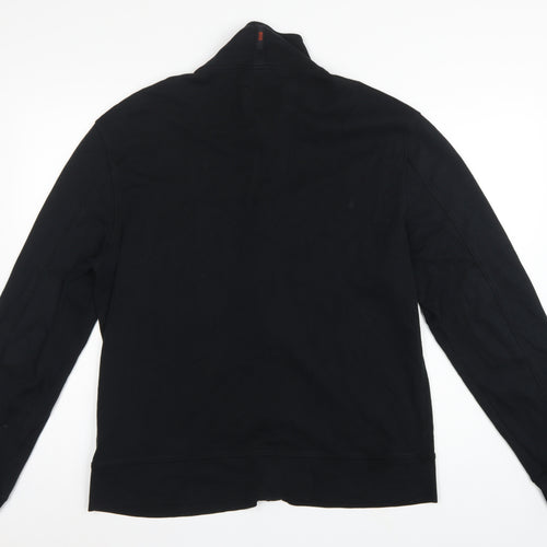 BOSS Hugo Boss Men’s Black XL Full Zip High Neck Sweatshirt