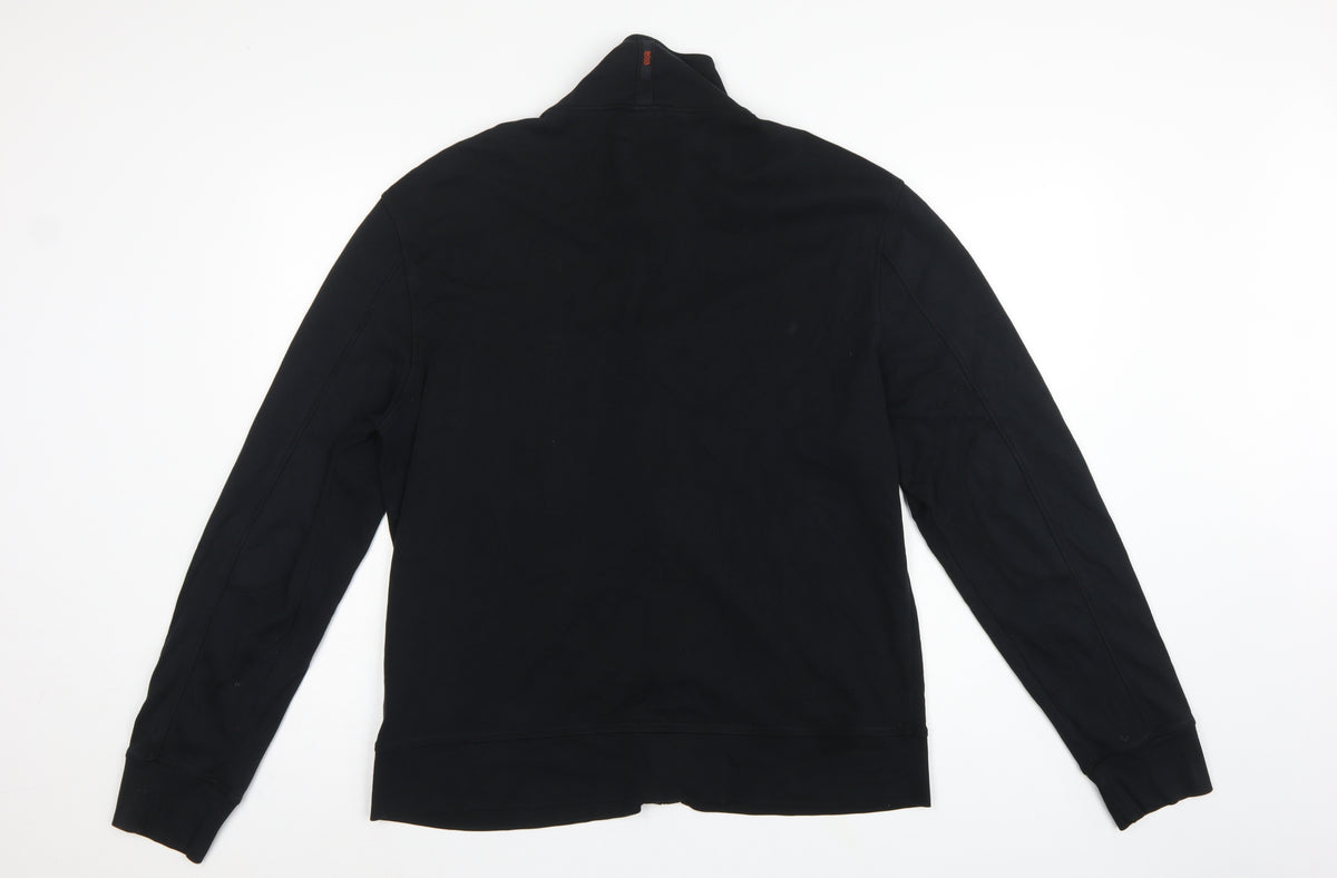 BOSS Hugo Boss Men’s Black XL Full Zip High Neck Sweatshirt